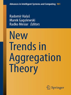 cover image of New Trends in Aggregation Theory